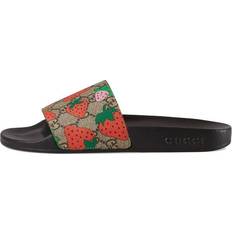 Gucci Women Slippers & Sandals Gucci Slide Strawberry - Black