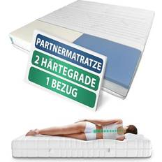 Partnermatratze 200x200 cm Hochwertige 7-Zonen Taschenfederkernmatratze Boxmadras