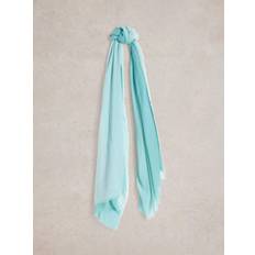 White Scarfs White Stuff Penny Plain Oversized Scarf - Blue