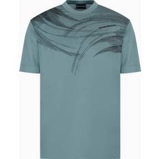 Emporio Armani Stilfuld T-shirt til Mænd - Grøn