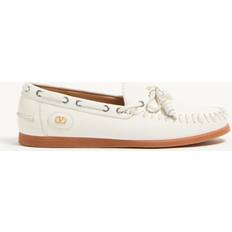 Valentino Garavani Boat Shoes Valentino Garavani Palm Avenue Buffalo Boat Shoe - Man Ivory