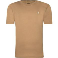 Beige T-shirts Children's Clothing Polo Ralph Lauren Cotton Crew Neck T-Shirt - Beige
