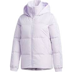 adidas Neo Hooded Down Puffer Jacket - Silver Dawn