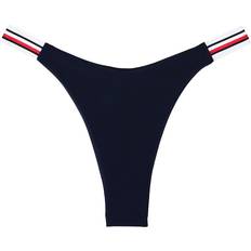 Tommy Hilfiger White Bikini Bottoms Tommy Hilfiger Global Stripe High Cut Bikini Bottoms