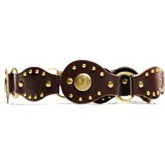 Gold Clothing Bershka Belt With Rings - Brown