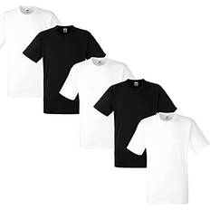Fruit of the Loom Herr Tung T-Shirt Paket - Vit/Svart