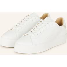 Reiss Francesca Leather Low-Top Trainers - White