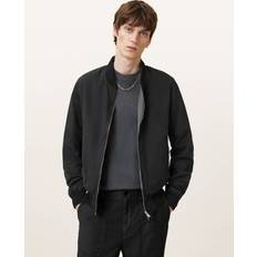 Leather - Men Jackets AllSaints Bassett Reversible Bomber Jacket - Black/Khaki