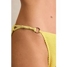 Reiss Swimwear Reiss Wynee Textured Bikini Bottoms - Lemon Yellow