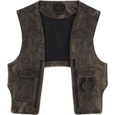 Jordan Vests Jordan Air Jordan x J Balvin Leather Vest - Brown Black