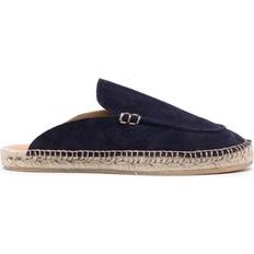 Blue Espadrilles Scarosso Suede Jute-Sole Espadrilles - Women - Blue