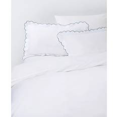 John Lewis Scallop Set Duvet Cover White