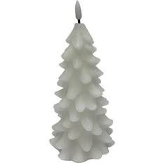 3D-flamma LED-ljus Granis 22cm Vit LED-ljus