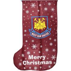 Red Stockings Taylor Souvenirs West Ham Jumbo Present Kids Maroon One Size Polyester Stocking