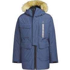 Adidas Coats on sale adidas Furry Down Parka - Blue