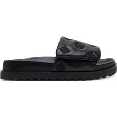 Guess Women Slides Guess Fabio 4G Peony Logo Sandal - Black