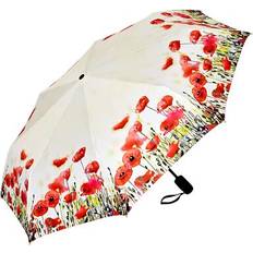 Poppies Auto Open & Close UVP Folding Umbrella