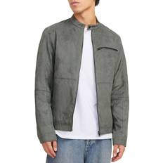 Jack & Jones Unisex Jakker Jack & Jones Syntetisk Læderjakke JJEDylan Grå