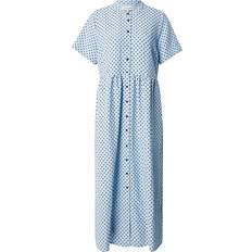 Lollys Laundry Aliyall Midi Dress SS Dam Midiklänningar - Light Blue