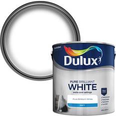 Paint Dulux Matt Emulsion For Walls And Ceilings 2.5 Litres Wall Paint White