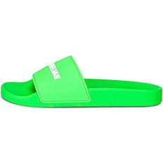 Balenciaga Women Shoes Balenciaga Pool Slide - Neon Green