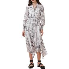 AllSaints Vita Klänningar AllSaints Linneklänning Skylar - White