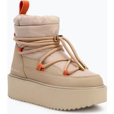 Beige - Dame Curlingstøvler INUIKII Wattiert Schneeschuhe Technical Platform - Zusatz Von Wolle