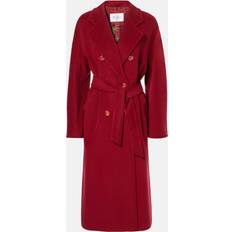 Röda - Silke/Siden Ytterkläder Max Mara Ticino Wool And Cashmere Coat - Red