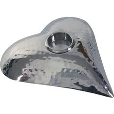 Culinary Concepts Heart Hammered Stainless Steel Tealight Candle Holder