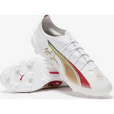 Guld Fodboldstøvler Puma Ultra 5 Ultimate FG Senna - Hvid/Guld/Rød