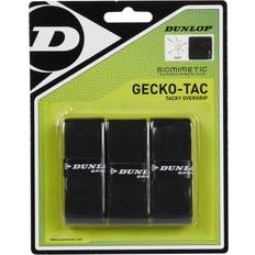 Dunlop Sports Gecko Tac Tennis Overgrip 12-Grip Pack Black
