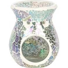 Blue Oil Lamps Something Different Crackle Effect Burner One Size Oil Lamp