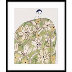 John Lewis La Poire Summer Coat Print & Mount 62 x 52 cm Green Framed Art