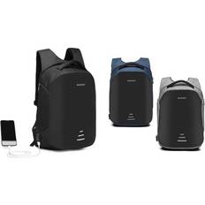 Kono Reflective USB Backpack - Navy