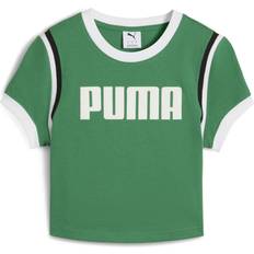 Puma Gröna Överdelar Puma Graphic Baby Tee Archive - Grön