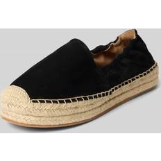 Suede Espadrilles Boss Black Suede Espadrilles With Elasticated Heel -