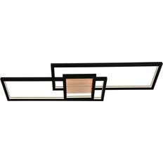 Lindby LED-loftlampe Emiljan Sort Metal Dæmpbar Loftplafond
