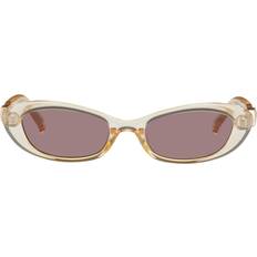Le Specs Solbriller Le Specs The Whisperer Ovale Solbriller - Lysegule
