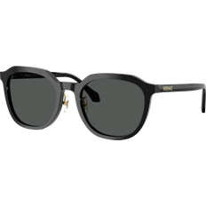 Solglasögon Versace Lunettes De Soleil À Pont Bas Signature - Noir