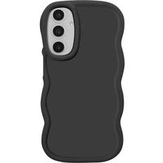 Samsung Galaxy S23 FE Mobile Phone Cases Avizar Hülle Für Samsung Galaxy S23 Fe Stoßfest Silikon Serie Candy Schwarz