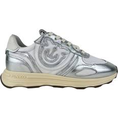 Silver - Slip-On Trainers Pinko Sneakers À Logo Avec Détails - Silver