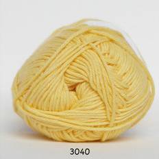 Hjertegarn Cotton Nr 8 Garn 3040 Ljusgul