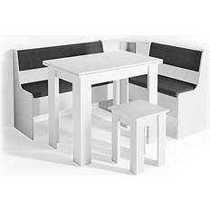 Roman White Anthracite 150 x 120 cm with Table