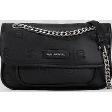 Ikon Monogram Small Shoulder Bag - Black