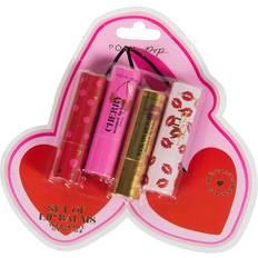 Skincare Pack of 4 Lip Balm Multicolour Pink