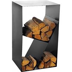 Caminetti Magnus Portalegna In Acciaio 45x30x80cm Scaffale
