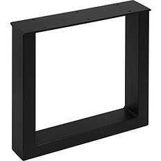 Bänkramar Tab Stål Svart Matt 80 x 40 mm