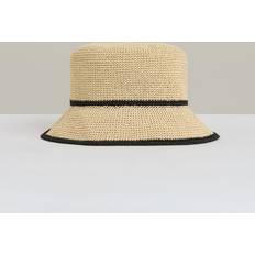 Reiss Headgear Reiss Edith Stripe Straw Hat - Brown