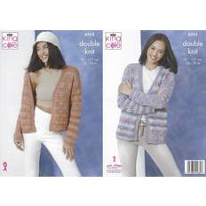 Yarn & Needlework Supplies King Cole DK Knitting Pattern 6353 2 Designs