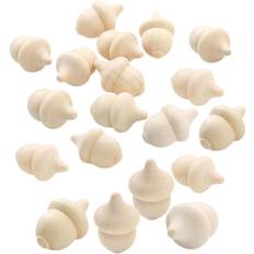 30pcs Unfinished Wooden Acorn Craft Set